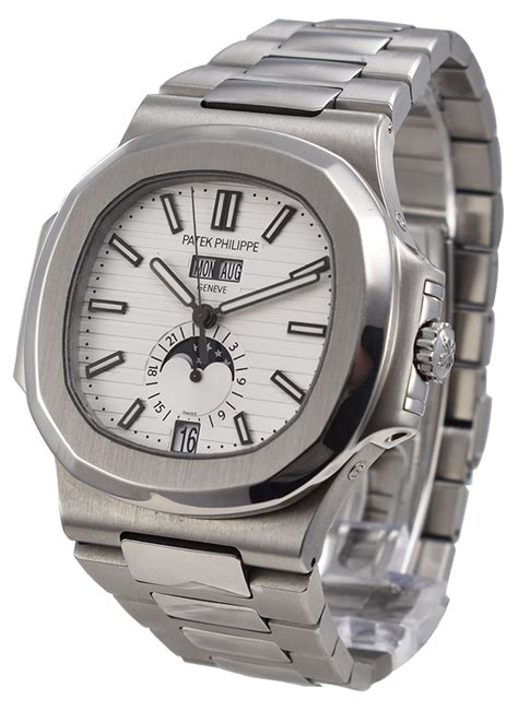 patek philippe nautilus 5726 1a silvery-white dial chrono24|Patek Philippe .